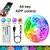 luzes de tira led controle app mudança cor rgb led luz 2m/5m/10m/20m/40m na internet