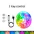 luzes de tira led controle app mudança cor rgb led luz 2m/5m/10m/20m/40m na internet