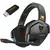 Fone de ouvido para jogos sem fio duplo NUBWO G06 com microfone para PS5, PS4, PC, celular, switch fone de ouvido Bluetooth sem fio de 2,4 GHz - Plugado