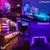 luzes de tira led controle app mudança cor rgb led luz 2m/5m/10m/20m/40m na internet