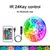 luzes de tira led controle app mudança cor rgb led luz 2m/5m/10m/20m/40m - Plugado