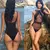 Traje de Baño estilo Trikini Cruzado de Cuello Alto - tienda online