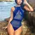 Traje de Baño estilo Trikini Cruzado de Cuello Alto - comprar online