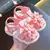 Sandália Laço Floral - Sapatos de Verão Fofos para Meninas - Flor e Pipa