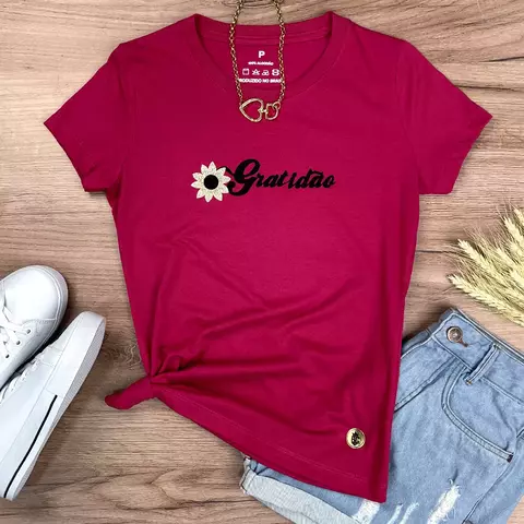Camiseta Feminina - Girassol Gratidão - comprar online