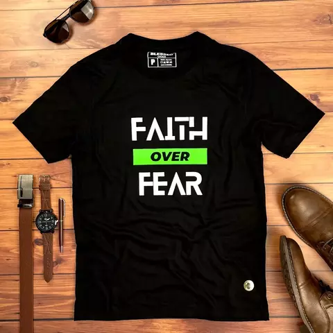 Camiseta Masculina - Faith Over Fear - comprar online