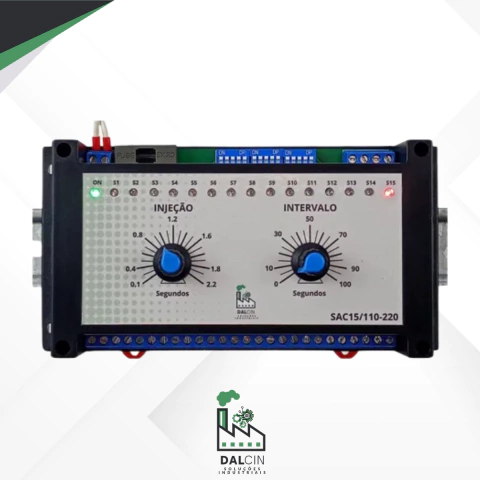 Sequenciador Temporizador Para Solenoide 15 Canais 100/240v