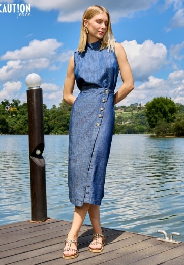 Saia Midi Botões TAM 38