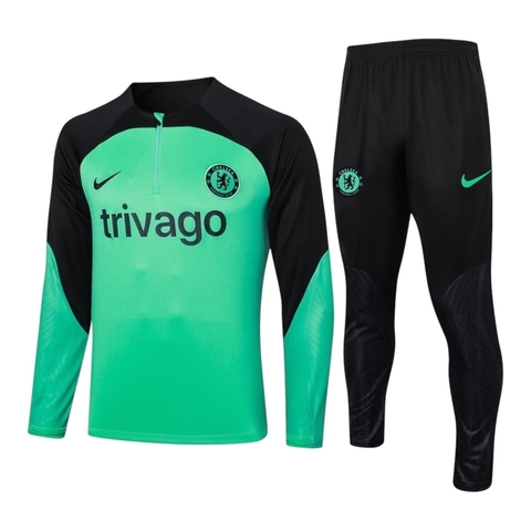 Conjunto Chelsea 24/25 - Masculino Nike - Verde e preto