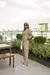 Imagem do Conjunto Maitê Alfaiataria Blazer Cropped E Calça Cargo