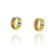Brinco Argolinha Com Micro Zircônias Coloridas Banhado em Ouro 18k