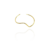 Choker Aro Torneado Banhado em Ouro 18k