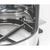 Lixeira com pedal de 12 L em aço inox polido, com balde interno removível e tampa com sistema Stay Open.