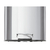 Lixeira com pedal de 12 L em aço inox polido, com balde interno removível e tampa com sistema Stay Open.