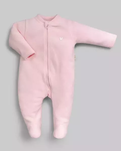 Macacão em Soft Premium - Liso Rosa Claro