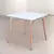 Mesa de comedor eames Cuadrada Blanco-Negro