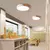Luminaria Plafón Techo Led Nórdico Madera 30cm Diámetro