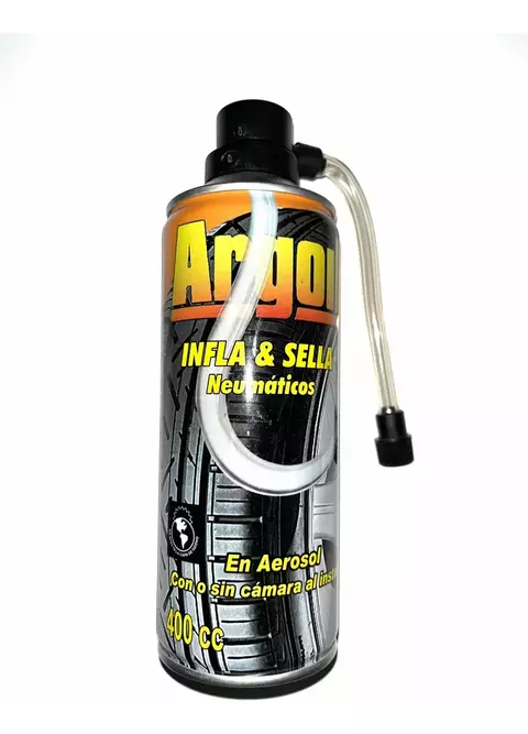 Infla Y Sella Neumático ARGOIL Repara Pinchadura Auto/Moto 450cc