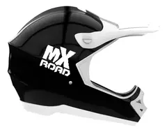 CASCO HALCÓN MX ROAD CROSS BLANCO-NEGRO - comprar online