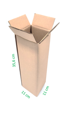 Caixa De Papelão Duplo Reforçado Para 1 Garrafa - 11x11x35,6 na internet
