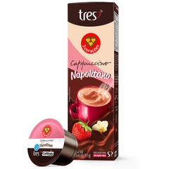 Cápsula de Cappuccino Napolitano TRES 3 Corações 10 unidades