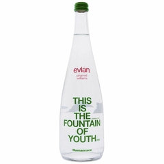 Água Evian Pharrell Williams Com Gás Edição Limitada 750ml