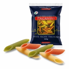 Macarrão Italiano Penne Rigate Tricolore Paganini 500g na internet