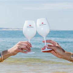 Kit 6 Espumante Branco Veuve Du Vernay Brut 750ml Taça de Acrílico