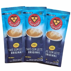 Café Com Leite 3 Corações 50 Sachês 20g Cada - comprar online