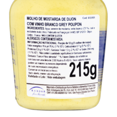 Kit 3 Mostarda Dijon Francesa Vinho Branco Grey Poupon 215g - XVINO