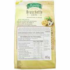 Snack Brusquetta De Trigo Cogumelos e Creme Maretti 85g na internet