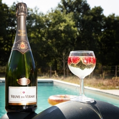 Espumante Branco Veuve Du Vernay Brut 750ml Taça de Acrílico - loja online