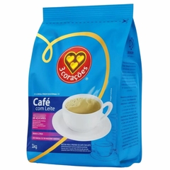 Caixa 5 Café Com Leite Baixo Açúcar Vending 3 Corações 1kg na internet