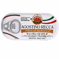 Filé De Anchova Em Azeite De Oliva Agostino Recca 50g