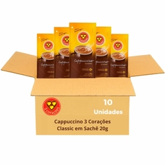 Cappuccino Classic 3 Corações 10 Sachês Com 20g Cada