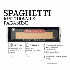 Macarrão Italiano Spaghetti Ristorante Paganini 500g - comprar online
