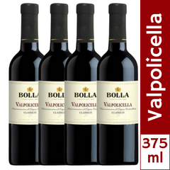 Kit 4 Vinho Tinto Bolla Valpolicella DOC Classico 375ml