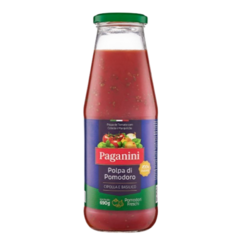 Kit 2 Polpa Tomate Italiana Com Manjericão Paganini 690g - comprar online