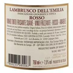 Vinho Frisante Tinto Suave Anella Andreani Lambrusco 750ml na internet