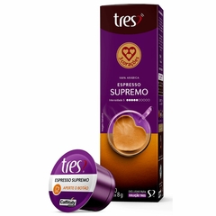 Cápsula de Café Espresso Supremo TRES Caixa com 10 unidades