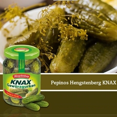 Pepino Alemão Em Conserva Picante KNAX Hengstenberg 330g - comprar online