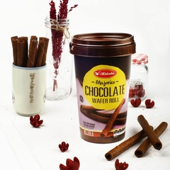 Biscoito Wafer Roll Chocolate Wafer Roll Majorico 120g na internet