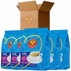 Caixa 5 Café Com Leite Baixo Açúcar Vending 3 Corações 1kg