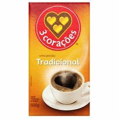 Café Torrado e Moído 3 Corações Tradicional a Vácuo 500g - comprar online