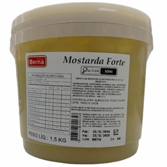 Mostarda Forte Berna Feita Com Grãos Importados 1,5Kg