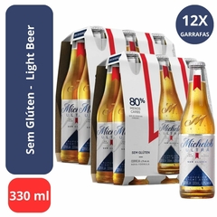 Pack 12 Cerveja Michelob Ultra Sem Glúten Long Neck 330ml