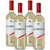 Kit 4 Vinho Branco Italiano Bianco Sicília IGT Corvo 750ml