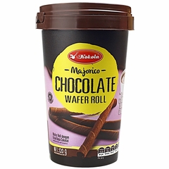 Biscoito Wafer Roll Chocolate Wafer Roll Majorico 120g