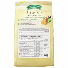 Snack Bruschetta Trigo Tomate Azeitona Orégano Maretti 85g - XVINO