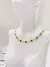 Chocker Tiffany Olho Grego Dourado - Azul Claro